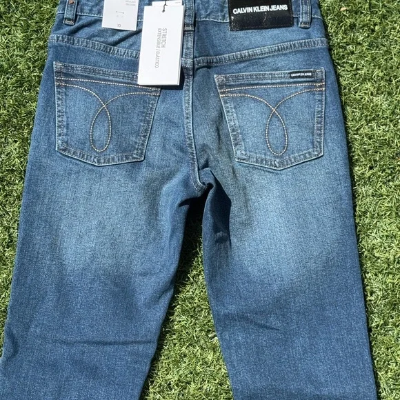 Calvin Klein Jeans Boys Blue Skinny Jeans - Picture 13 of 16
